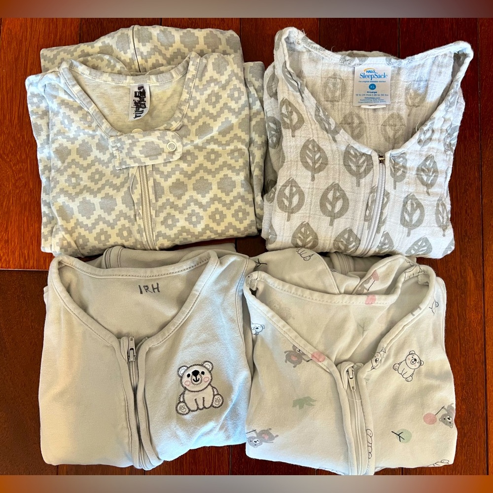 Set of 4 XL sleep sacks